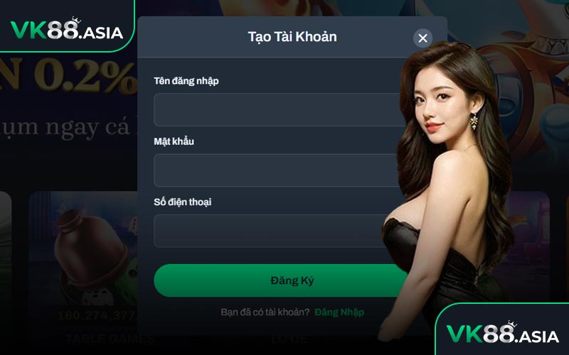 Hướng dẫn đăng ký VK88